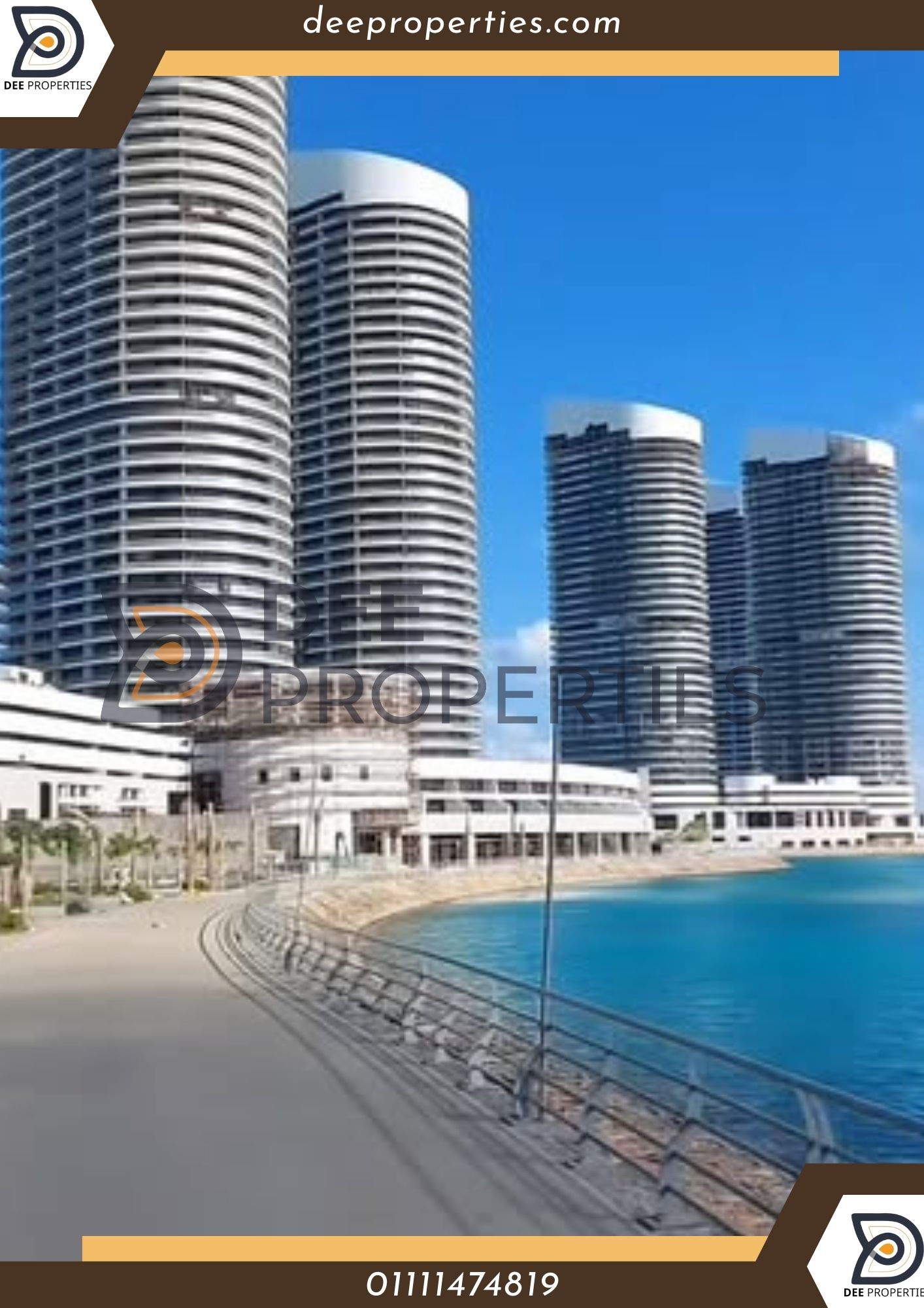 شقق للبيع في بيتش فرونت تاورز العلمين الجديدة Beach Front بمقدم 5%